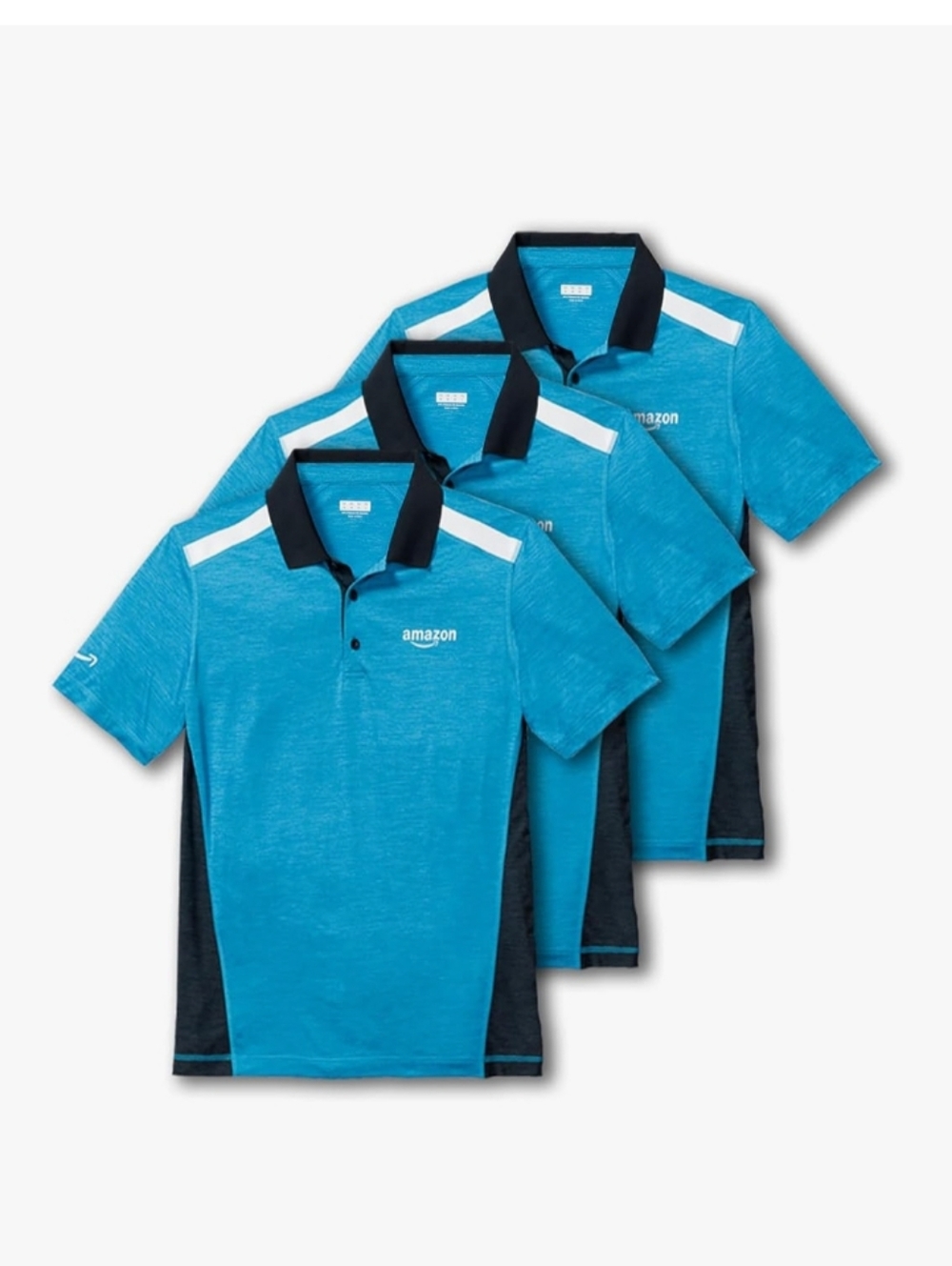 3 × Amazon, LULY YANG DSP Men's High Heat Polo 2.0 - Short Sleeve - Picture 4 of 5